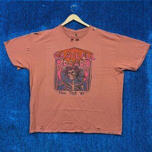 Grateful Dead Fall Tour Rock Orange T-shirt Size XXL